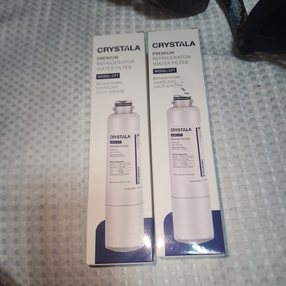 CRYSTALA NWT WATER FILTERS FOR REFRIGERATOR SAMSUNG DA29-0020B SET OF 2